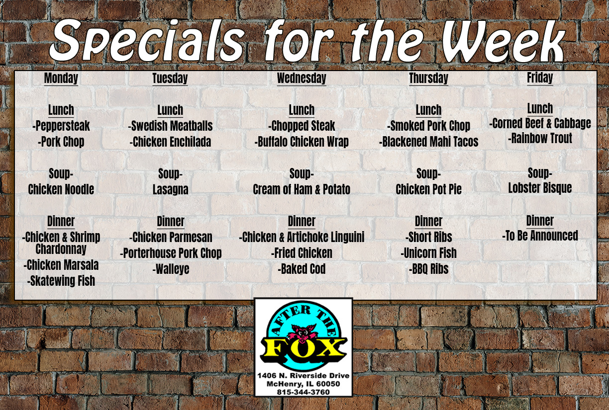 weekly menu